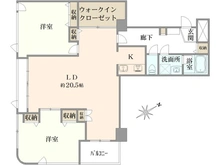 【神奈川県/横浜市中区弥生町】ストークタワー大通公園III 間取り図