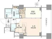 【神奈川県/横浜市西区北幸】シティハウス横浜 間取り図