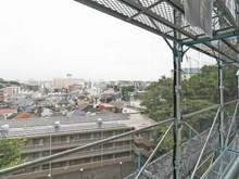 【神奈川県/横浜市南区永田東】モリスガーデンヒルズ井土ヶ谷 眺望：大規模修繕工事中