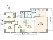 【神奈川県/横浜市保土ケ谷区川辺町】パークシティ横濱 E棟 間取り図