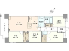 【神奈川県/横浜市中区長者町】ライフレビュー横濱関内スクエア 間取り図