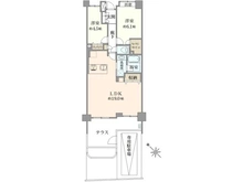 【神奈川県/横浜市神奈川区六角橋】コスモ白楽シティフォルム 間取り図