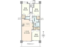 【神奈川県/横浜市神奈川区三ツ沢下町】コスモ三ツ沢ガーデン山 間取り図