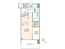 【神奈川県/横浜市西区平沼】グラサージュ横濱リヴィエール 間取り図