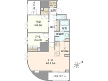 【神奈川県/横浜市中区山下町】グランドメゾン山下公園 間取り図