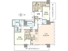 【神奈川県/横浜市神奈川区鶴屋町】THE YOKOHAMA FRONT TOWER 間取り図