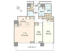 【神奈川県/横浜市神奈川区栄町】ザ・ヨコハマタワーズ タワーウエスト 間取り図