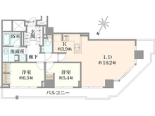 【神奈川県/横浜市神奈川区栄町】ザ・ヨコハマタワーズ タワーウエスト 間取り図