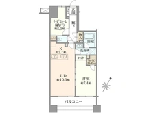 【神奈川県/横浜市中区弥生町】バースシティ横浜大通り公園 間取り図