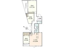 【神奈川県/横浜市保土ケ谷区境木本町】ハイツ東戸塚 2号棟 間取り図