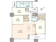 【神奈川県/横浜市中区日本大通】シティタワー横濱 間取り図