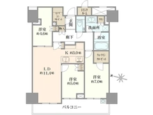 【神奈川県/横浜市西区北幸】ブランズ横浜 間取り図