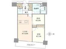 【神奈川県/横浜市西区みなとみらい】M.M.Towers Foresis R  A棟 間取り図