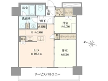 【神奈川県/横浜市神奈川区鶴屋町】THE YOKOHAMA FRONT TOWER 間取り図
