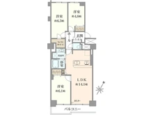 【神奈川県/横浜市旭区鶴ケ峰】横浜鶴ヶ峰ビューハイツ 間取り図