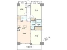 【神奈川県/横浜市中区日ノ出町】インペリアル横浜パークサイド 間取り図