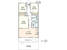 【神奈川県/横浜市神奈川区神大寺】クリオ片倉町弐番館 間取り図
