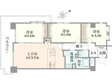 【神奈川県/横浜市磯子区滝頭】磯子北パーク・ホームズ 間取り図