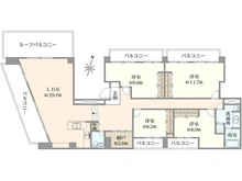 【東京都/品川区荏原】プリモ・アームズEBARA 間取り図