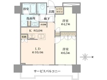 【神奈川県/横浜市神奈川区鶴屋町】THE YOKOHAMA FRONT TOWER 間取り図