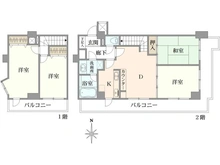 【神奈川県/横浜市南区南太田】ライオンズマンション横浜南太田 間取り図
