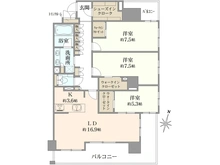 【神奈川県/横浜市神奈川区星野町】クリオレジダンス横濱ベイサイド 間取り図