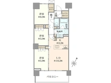 【神奈川県/横浜市神奈川区星野町】クリオレジダンス横濱ベイサイド 間取り図