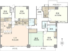 【神奈川県/横浜市神奈川区片倉】ロイヤルシャトー片倉町 間取り図