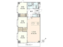 【神奈川県/横浜市南区宿町】ダイアパレス横浜蒔田 間取り図