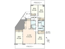 【神奈川県/横浜市保土ケ谷区仏向西】横浜星の丘ビューシティ A棟 間取り図