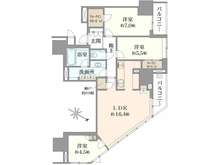 【神奈川県/横浜市西区北幸】ブランズ横浜 間取り図