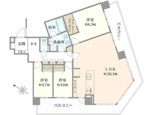 【神奈川県/横浜市中区尾上町】横浜シティタワー馬車道 間取り図