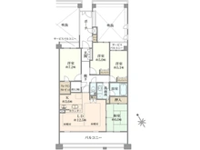 【神奈川県/横浜市南区六ツ川】オーベル横浜南パークビュー 間取り図