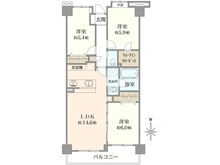 【神奈川県/横浜市鶴見区駒岡】サングレイスガーデン綱島 間取り図