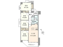 【神奈川県/横浜市緑区中山】シャルマン横浜中山 間取り図