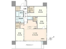 【神奈川県/藤沢市片瀬海岸】クリオ湘南江ノ島グランマーレ 間取り図
