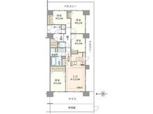 【神奈川県/藤沢市湘南台】エスタテラ湘南台　マウンテンビュー 間取り図