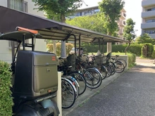 【神奈川県/茅ヶ崎市茅ヶ崎】パークタウン茅ヶ崎 5号棟 駐輪場