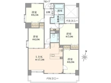 【神奈川県/茅ヶ崎市今宿】ダイアパレスエクシード茅ヶ崎 間取り図