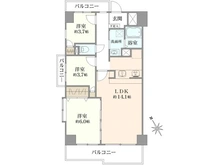 【神奈川県/藤沢市善行坂】パレスヒルズ石名坂 間取り図