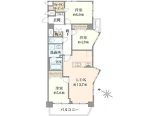 【神奈川県/茅ヶ崎市十間坂】ライオンズプラザ茅ヶ崎 間取り図
