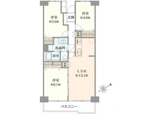 【神奈川県/藤沢市白旗】藤沢スカイハイツ 2号棟 間取り図