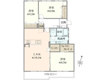 【神奈川県/平塚市袖ケ浜】サンビーチ平塚2号館 間取り図