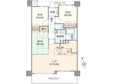 【神奈川県/藤沢市藤が岡】ライオンズ湘南藤沢グランフォート 間取り図