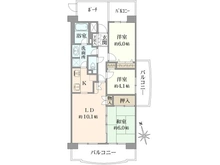 【神奈川県/茅ヶ崎市西久保】グランドビュー茅ヶ崎 間取り図