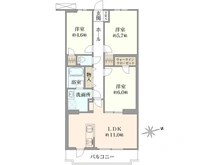 【神奈川県/藤沢市城南】クリオ藤沢伍番館 間取り図