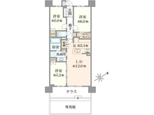 【神奈川県/茅ヶ崎市元町】ジオ茅ヶ崎フレシア 間取り図
