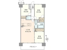 【神奈川県/茅ヶ崎市中島】ベルパーク湘南茅ヶ崎 E館 間取り図