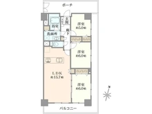 【神奈川県/平塚市虹ケ浜】ダイアパレス湘南虹ケ浜オーシャンビュー 間取り図