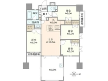 【神奈川県/平塚市馬入本町】グランシティユーロレジデンス平塚 間取り図